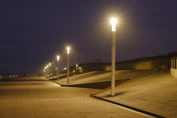 Illuminated promenade