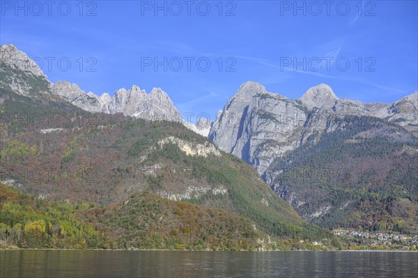 View to mountains of the Brenta Group