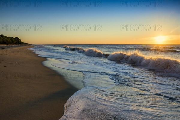 Lonely wild beach