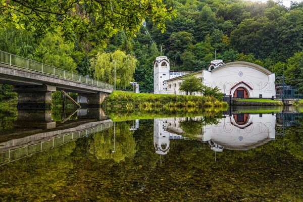 Reflection Art Nouveau Heimbach hydroelectric power plant power station