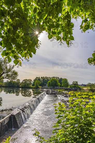 The Siegburg Weir in the River Sieg