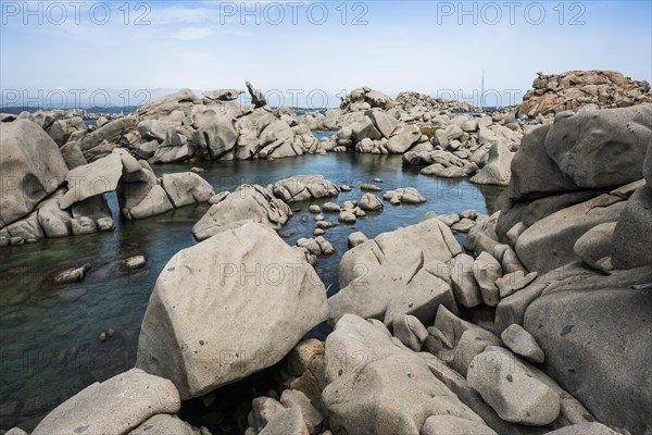 Granite rocks and sea