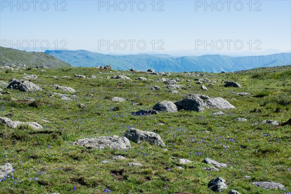 View of mountains in the highlands of Artvin in Turkey