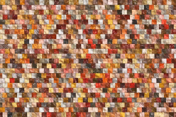 Wall and floor tiles abstract background with geometric mosaic texture