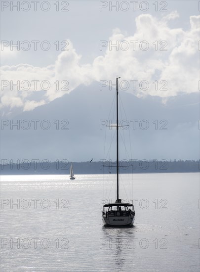 Sailboats on Lake Constance