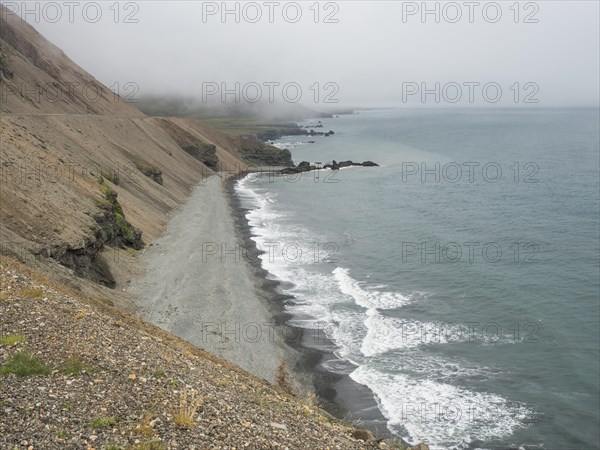 Coast in fog