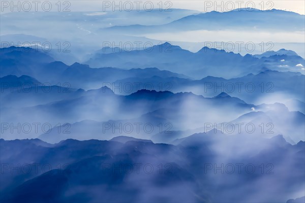 Mountains and clouds