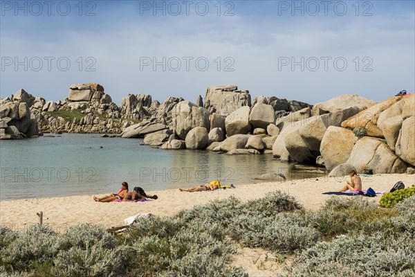 Granite rocks and sandy beach