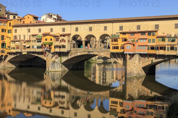 Reflection of the Ponte Vecchio in the Arno