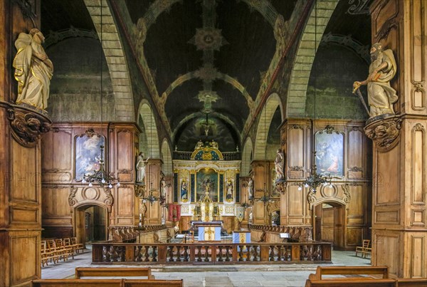 Interior Gothic Church Eglise Saint-Sulpice