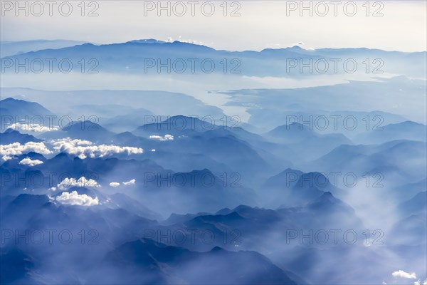 Mountains and clouds