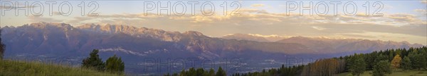 Sunrise with view to the Brenta Dolomites