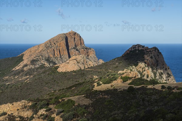 Red granite rocks