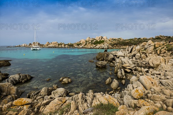 Granite rocks and sea