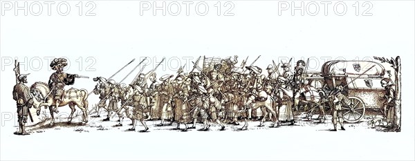 The Tross was the retinue contingent of the Landsknecht mercenary regiments that emerged at the end of the fifteenth century