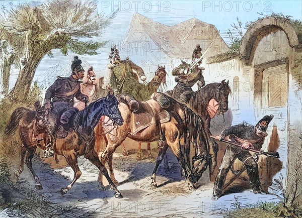 Patrol of Bavarian Chevauxlegers