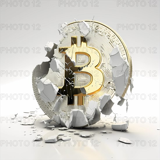 Decline in value of bitcoin and digital currency