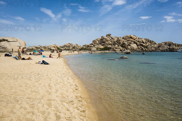 Granite rocks and sandy beach