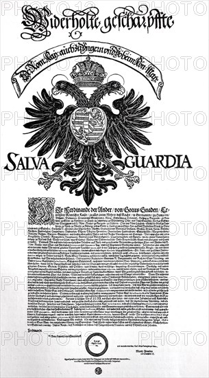 Imperial letter of protection for Nuremberg