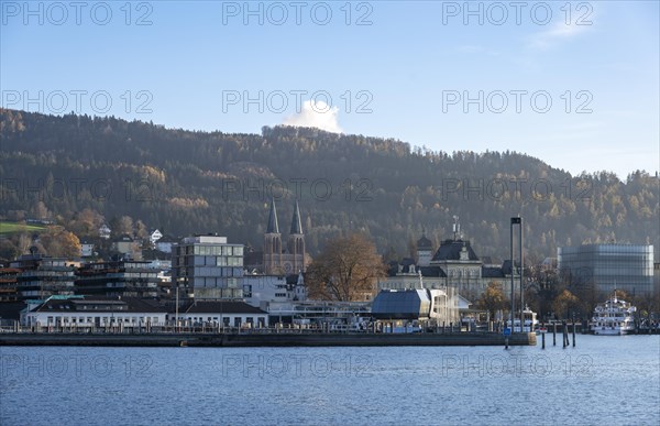 Bregenz harbour with lighthouse