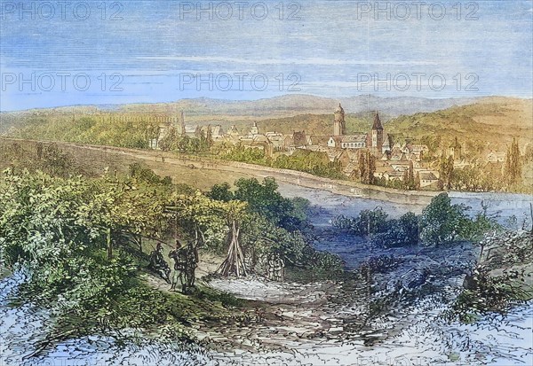 View of Weissenburg Fortress in Alsace