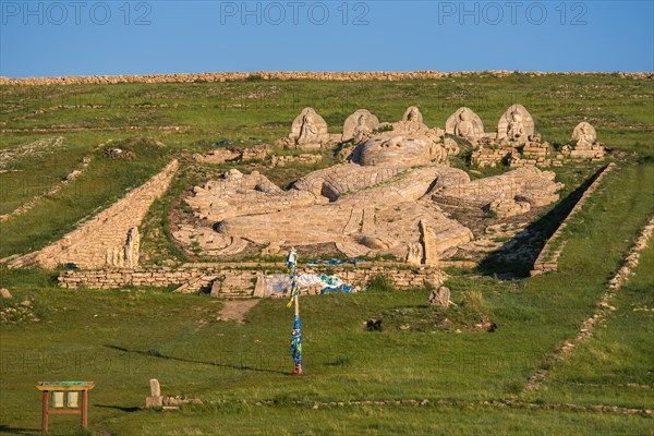 Big Buddha on the hill. Dornod Province. Mongolia