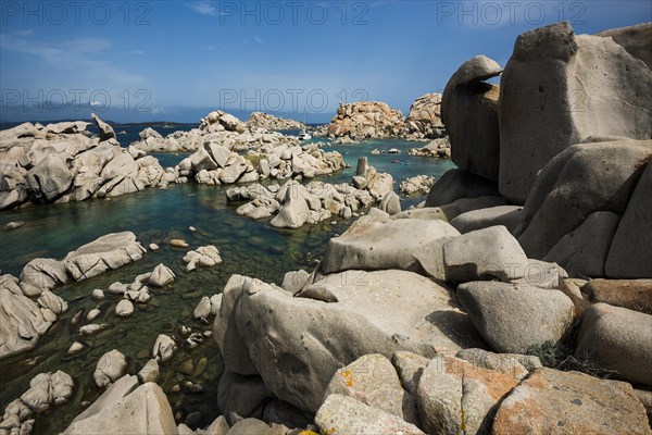 Granite rocks and sea