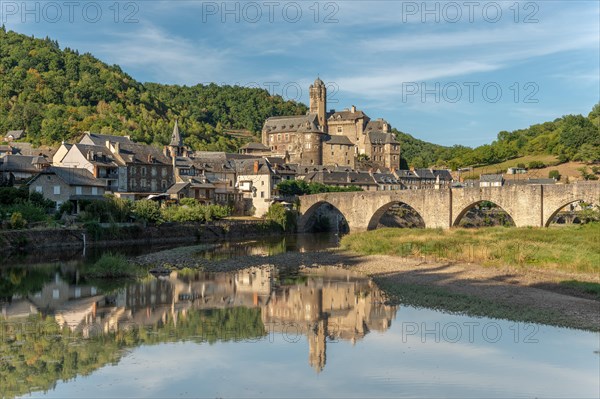 The village of Estaing with its castle is one of the most beautiful villages in France. Occitania