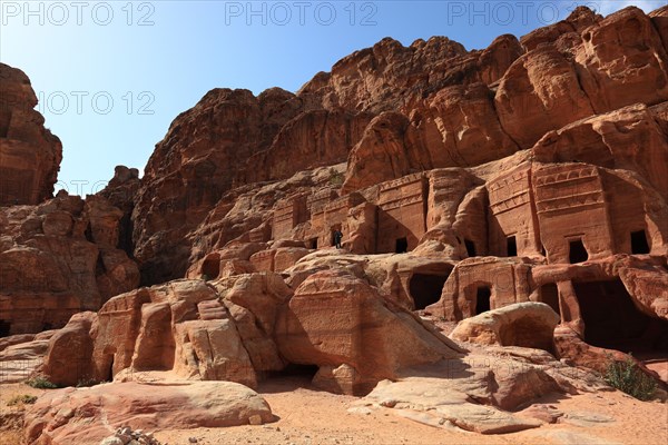 Abandoned rock city of Petra