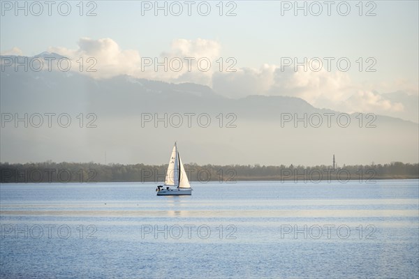 Sailing boat on Lake Constance