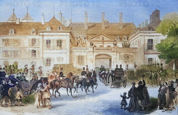 Arrival of Emperor Napoleon III and the imperial prince in Metz on July 28th