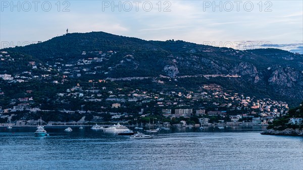 Sunrise over Harbor and Bay of Villefranche-sur-Mer