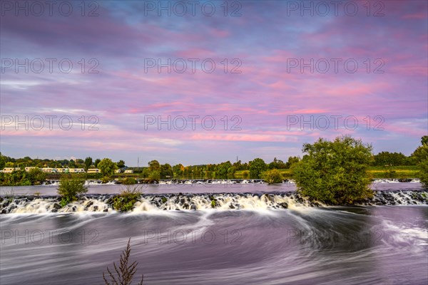 Ruhr Weir in the Blue Hour