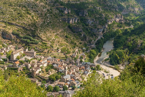 The village of Sainte-Enimie in the Gorges du Tarn