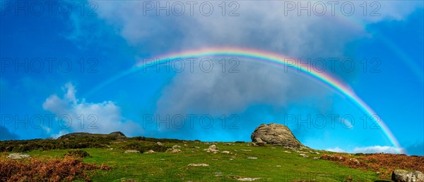 Rainbow over Emsworthy Mire