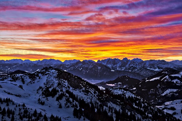 Sunset from Wendelstein