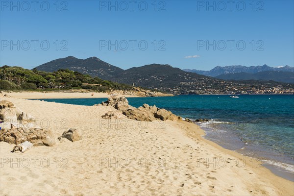 Sandy beach beach and granite rocks