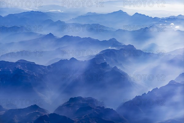 Mountains and clouds