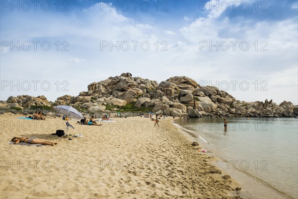 Granite rocks and sandy beach