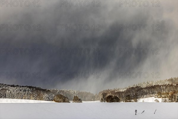 Winter landscape in the Swabian Alb