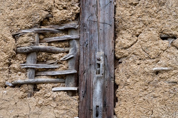 Old half-timbered wall