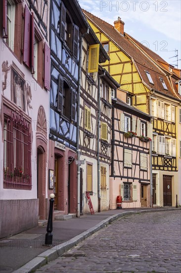 City view Colmar with numerous half-timbered houses