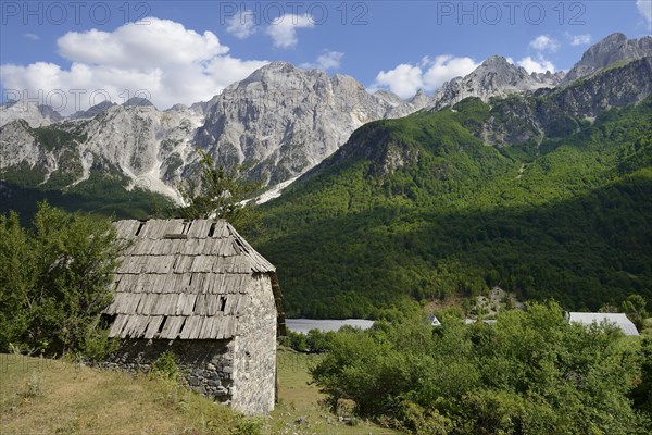 Old house with wooden shingles