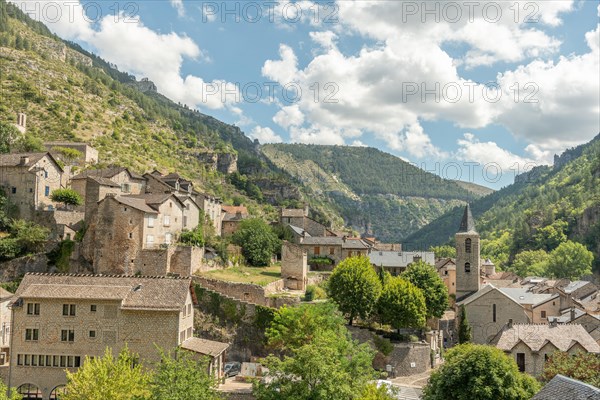 The village of Sainte-Enimie in the Gorges du Tarn