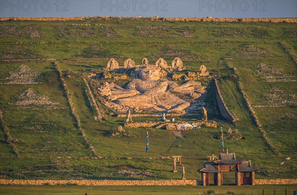 Big Buddha on the hill. Dornod Province. Mongolia