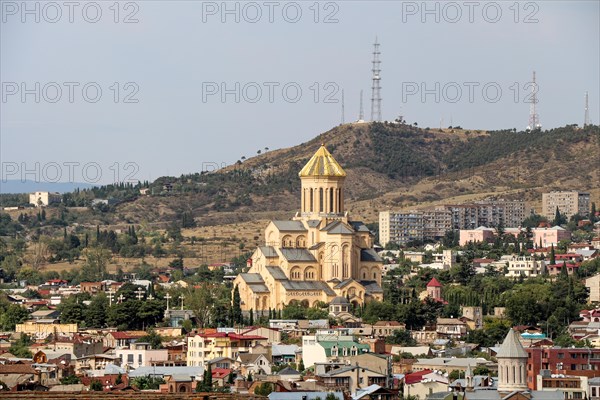 Beautiful panoramic view of Tbilisi in Georgia