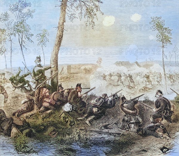 Battle between Chebilly and Villeinif outside Paris on 30 September 1870