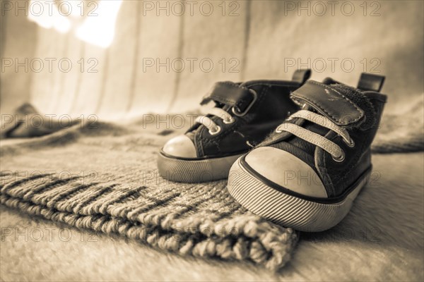 Baby sweater and sweet boys shoes