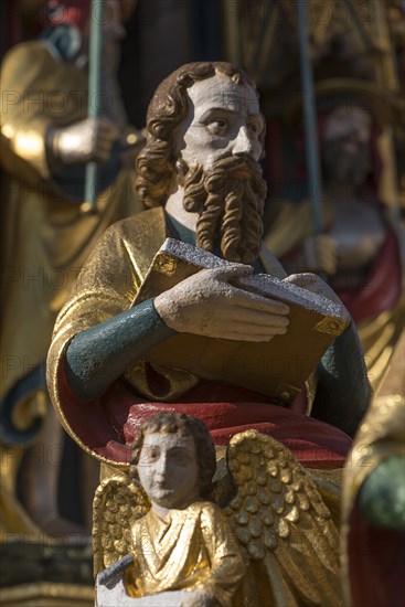 Figure of Matthew at the Beautiful Fountain