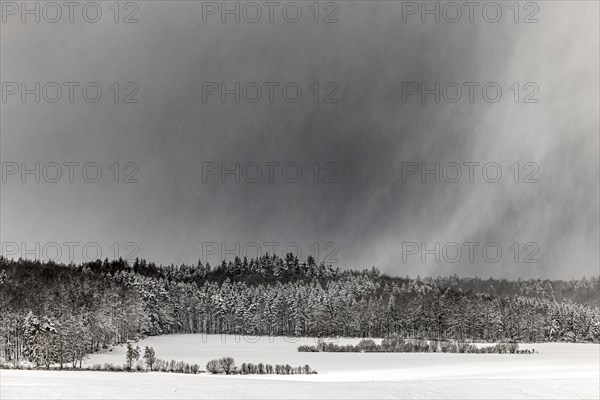 Winter landscape in the Swabian Alb